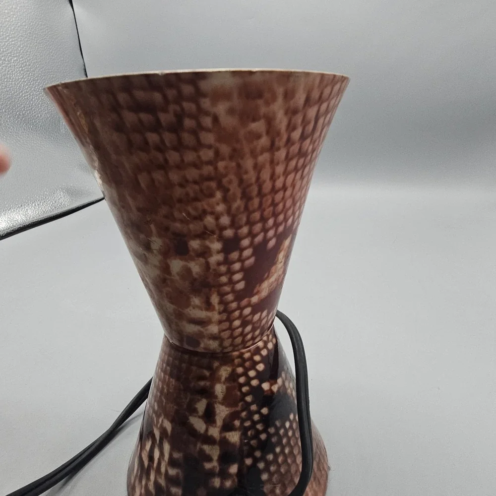 Vintage 90's Lava Lite Safari Series Snakeskin Print Lava Lamp BASE ONLY